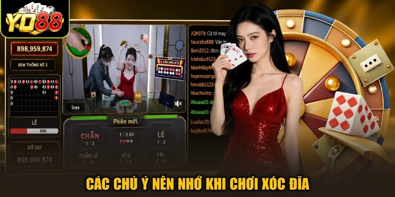 Các chú ý nên nhớ khi chơi xóc đĩa