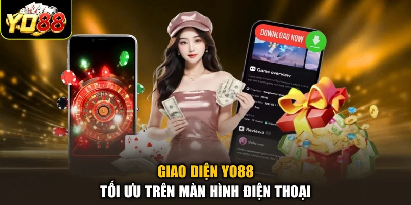 Giao diện Yo88 tối ưu trên màn hình điện thoại
